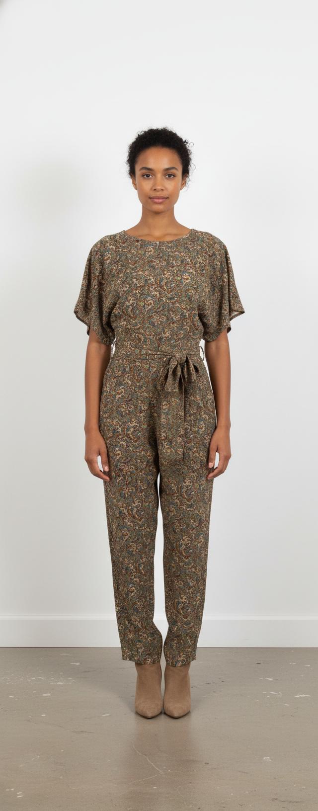 Combinaison Verte et Marron - Taille L/40