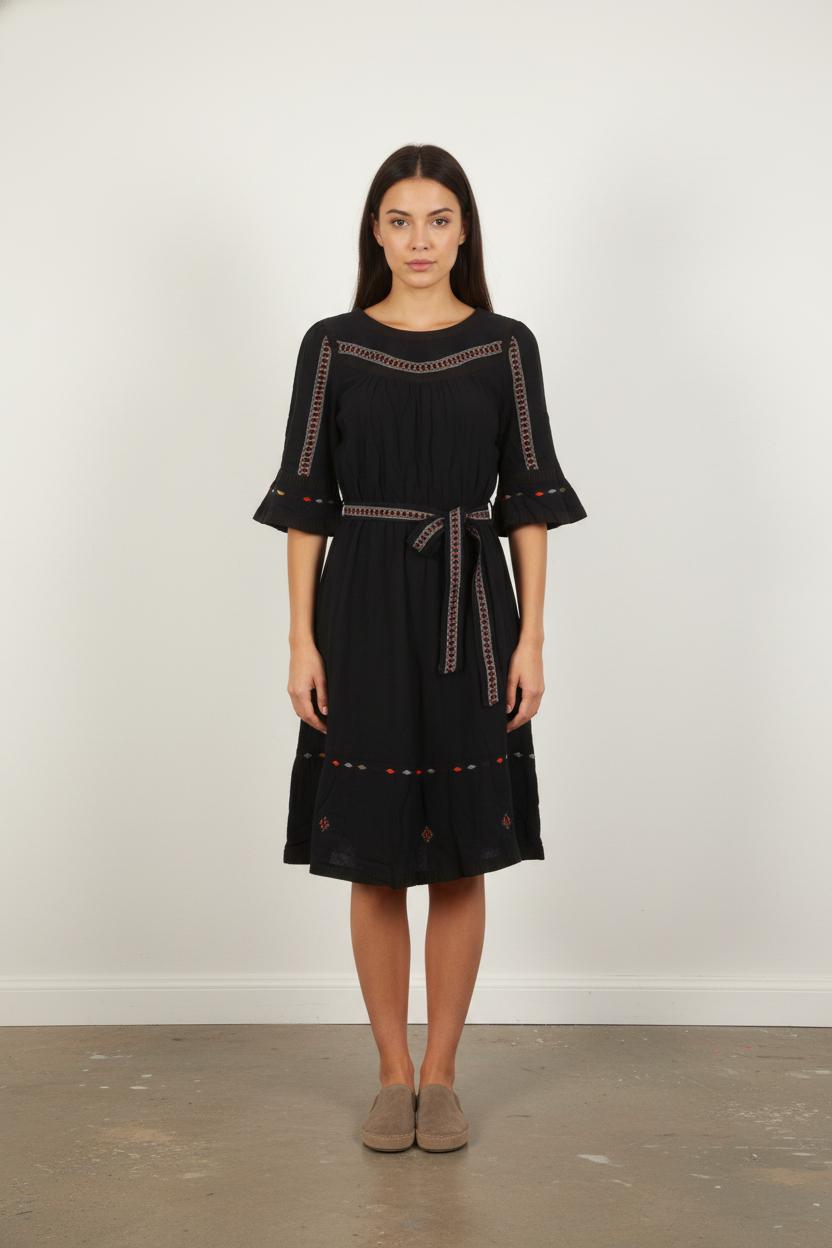 Robe Mi-Longue Bleue - Taille S/36