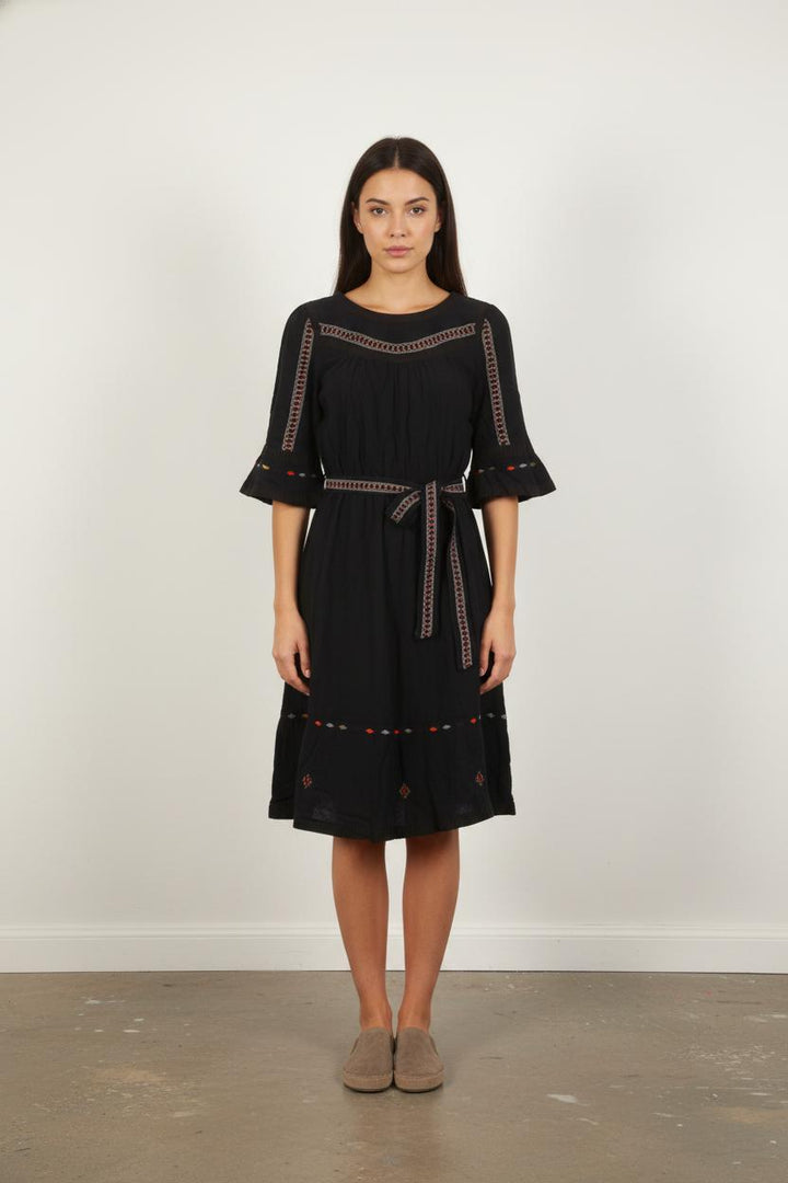 Robe Mi-Longue Bleue - Taille S/36
