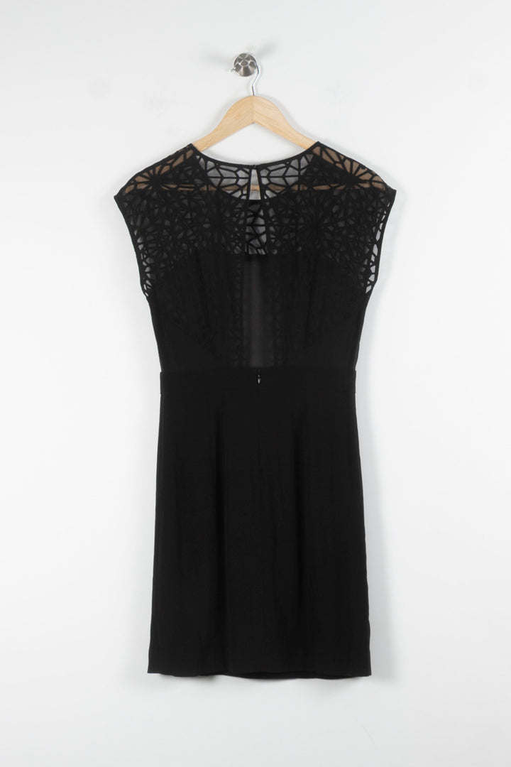 Robe Courte Noire - Taille M/38 de la marque Sandro | PARAD62384 - Vendu par Paradigme - Image 4