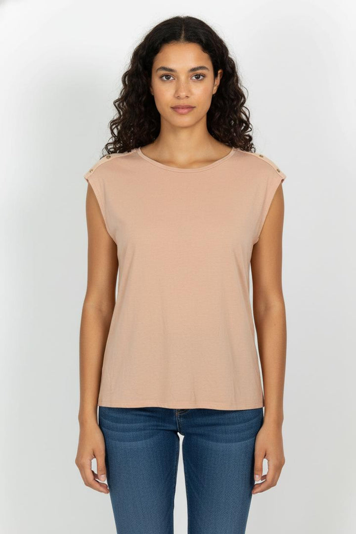 Tee-shirt Rose - Taille S/36 de la marque Caroll | PARAD62391 - Vendu par Paradigme - Image 1