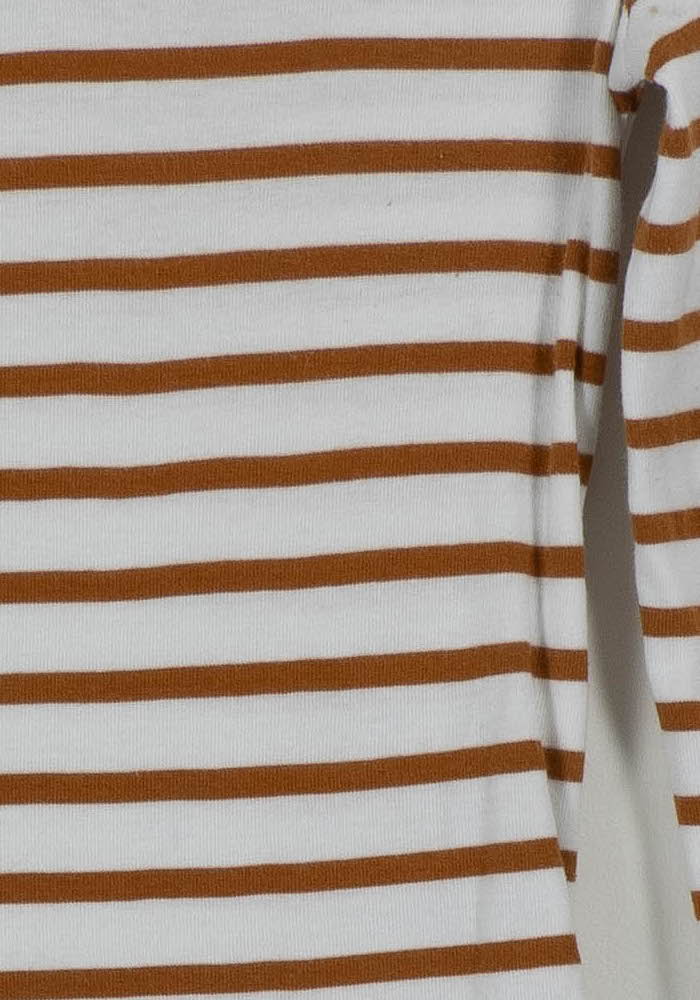 Marinière Blanc et Marron - Taille S/36 de la marque Caroll | PARAD62392 - Vendu par Paradigme - Image 3