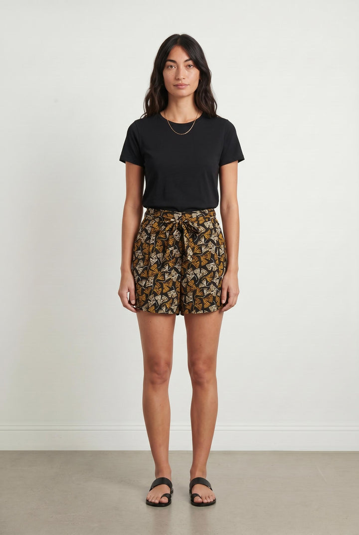 Short Noir et Jaune - Taille S/36 de la marque Caroll | PARAD62394 - Vendu par Paradigme - Image 1