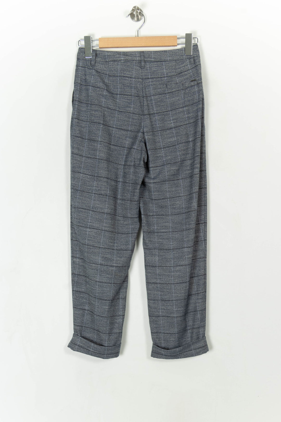 Pantalon À Carreaux Bleu - Taille S/36 de la marque IKKS | PARAD62399 - Vendu par Paradigme - Image 4