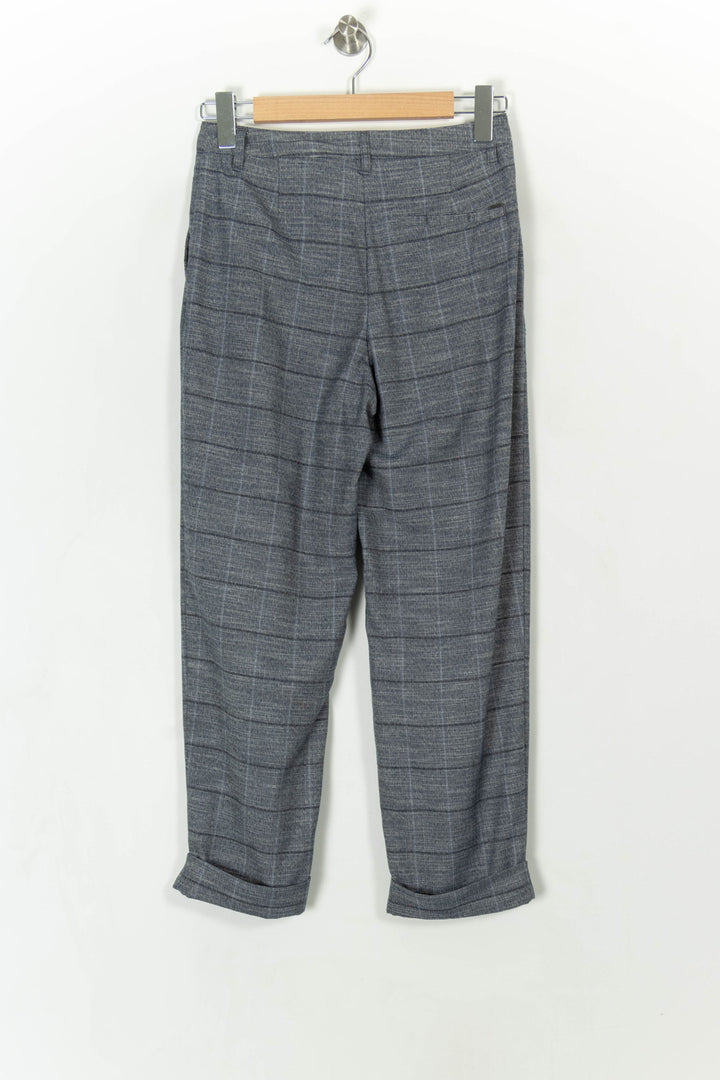 Pantalon À Carreaux Bleu - Taille S/36 de la marque IKKS | PARAD62399 - Vendu par Paradigme - Image 4