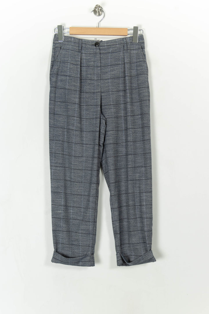 Pantalon À Carreaux Bleu - Taille S/36 de la marque IKKS | PARAD62399 - Vendu par Paradigme - Image 2