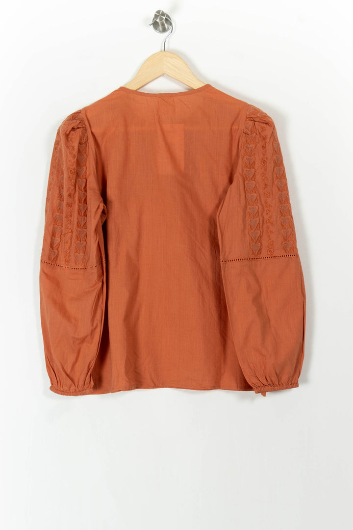 Blouse Orange - Taille S/36 de la marque Des petits hauts | PARAD62401 - Vendu par Paradigme - Image 4