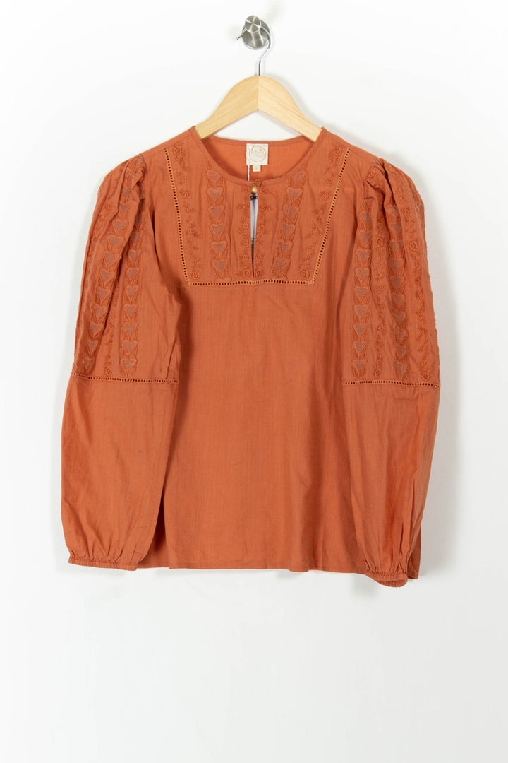Blouse Orange - Taille S/36 de la marque Des petits hauts | PARAD62401 - Vendu par Paradigme - Image 2