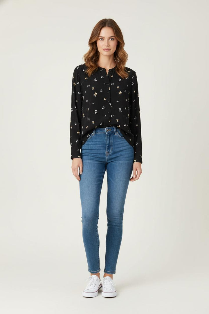 Blouse Noire et Blanche - Taille M/38 de la marque Comptoir des Cotonniers | PARAD62430 - Vendu par Paradigme - Image 1