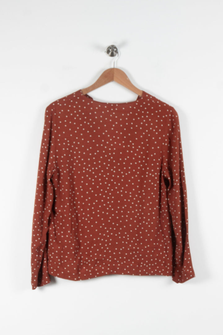 Blouse Marron à Pois Blancs - Taille T.U. de la marque Des petits hauts | PARAD62431 - Vendu par Paradigme - Image 4