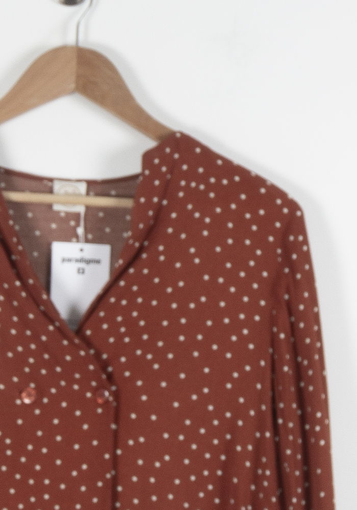 Blouse Marron à Pois Blancs - Taille T.U. de la marque Des petits hauts | PARAD62431 - Vendu par Paradigme - Image 3