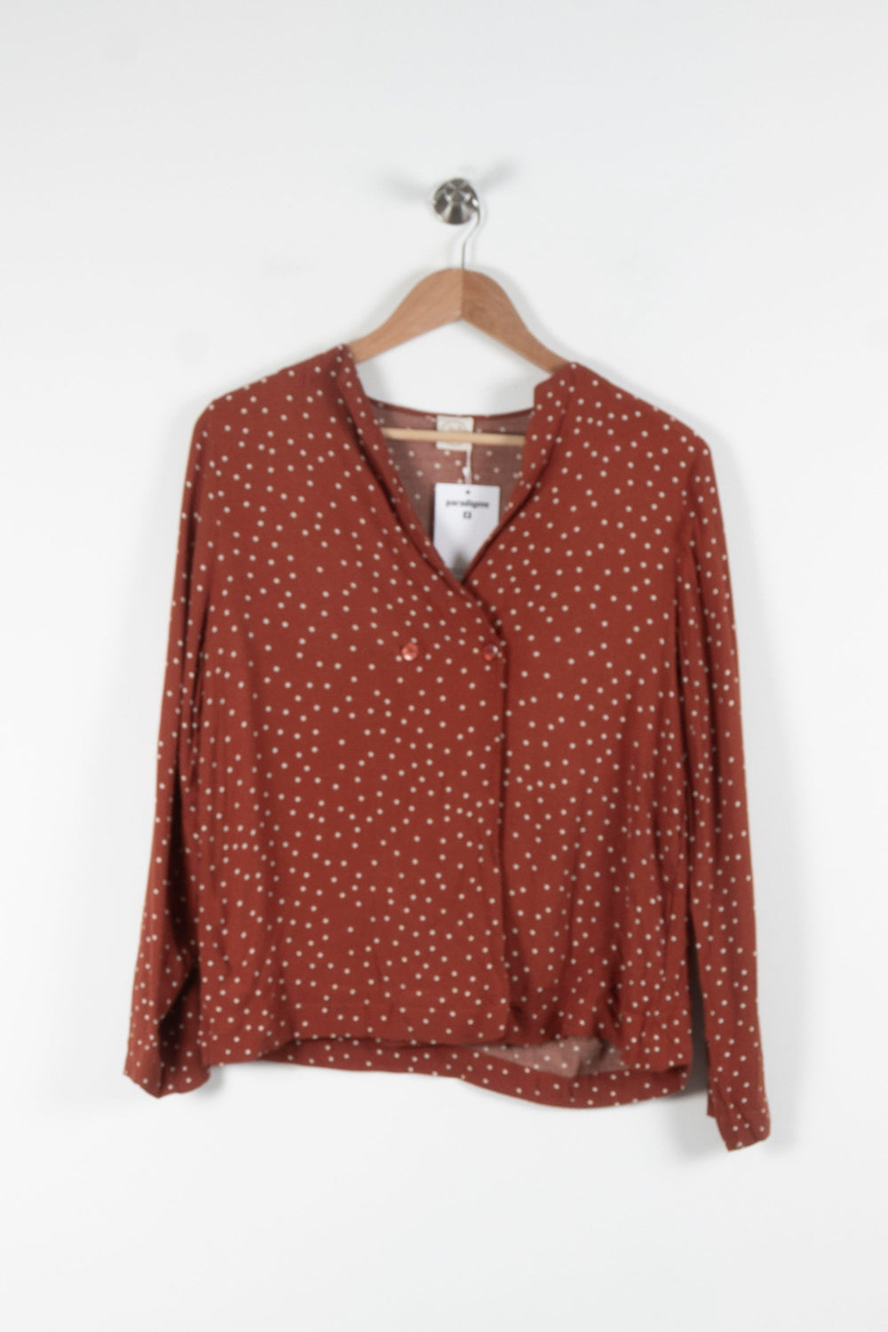 Blouse Marron à Pois Blancs - Taille T.U. de la marque Des petits hauts | PARAD62431 - Vendu par Paradigme - Image 2