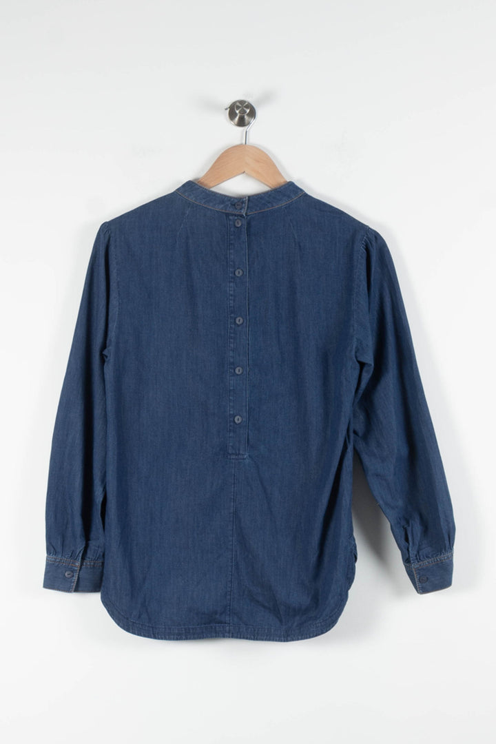 Blouse Bleue - Taille S/36 de la marque Comptoir des Cotonniers | PARAD62433 - Vendu par Paradigme - Image 4