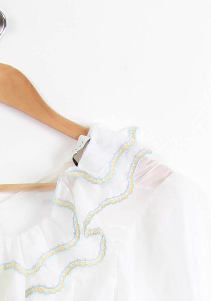 Blouse Blanche - Taille S/36 de la marque Sandro | PARAD62447 - Vendu par Paradigme - Image 3