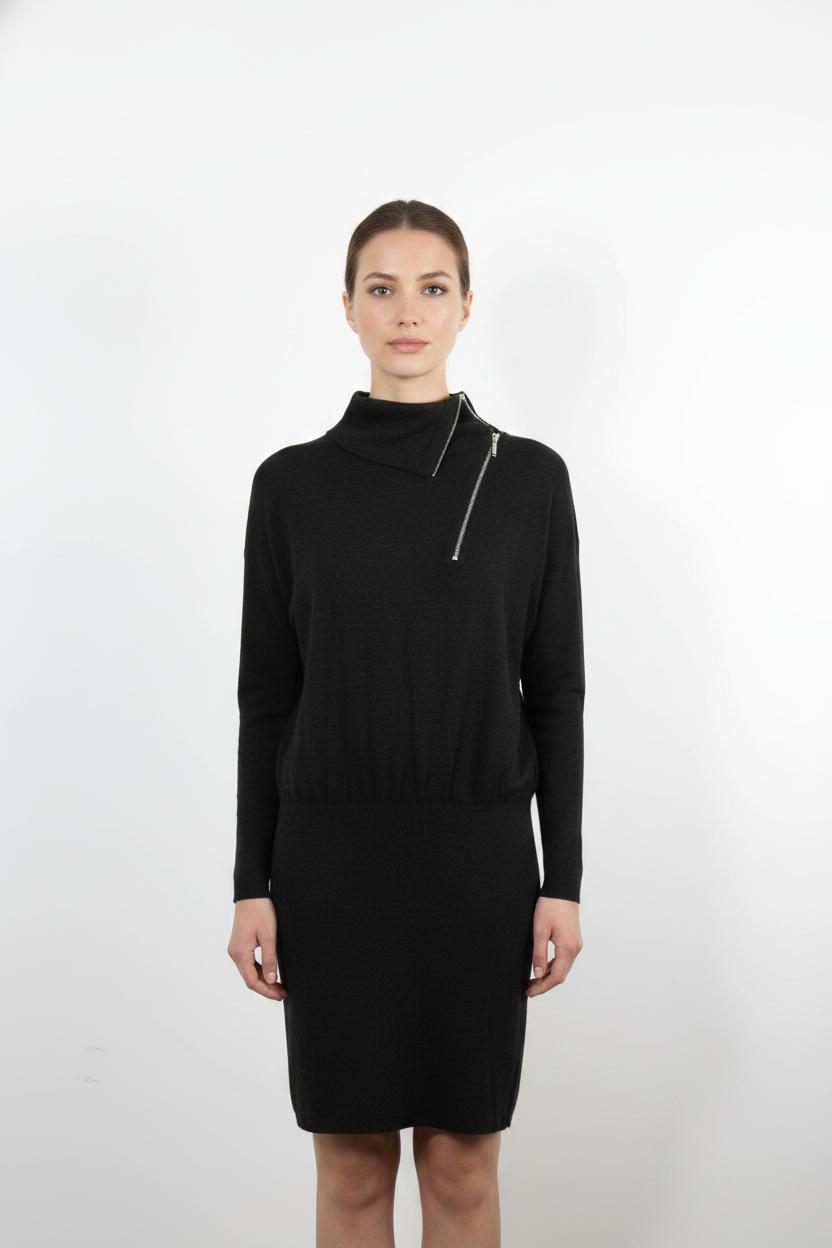 Robe Pull Noire - Taille S/36