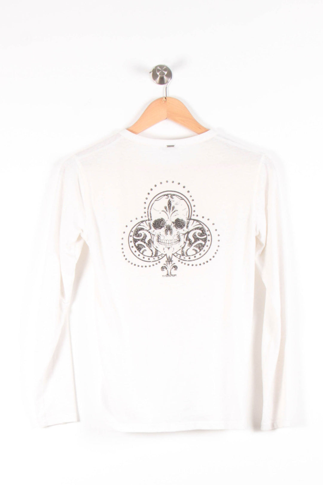 Tee-shirt Manches Longues Blanc - Taille XS/34 de la marque IKKS | PARAD62457 - Vendu par Paradigme - Image 4