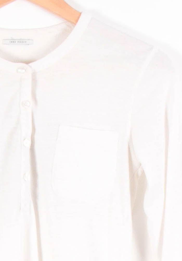 Tee-shirt Manches Longues Blanc - Taille XS/34 de la marque IKKS | PARAD62457 - Vendu par Paradigme - Image 3