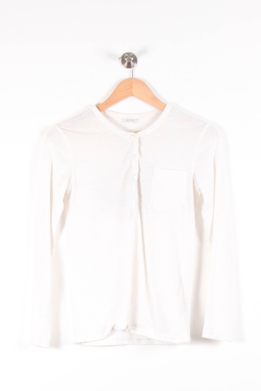 Tee-shirt Manches Longues Blanc - Taille XS/34 de la marque IKKS | PARAD62457 - Vendu par Paradigme - Image 2