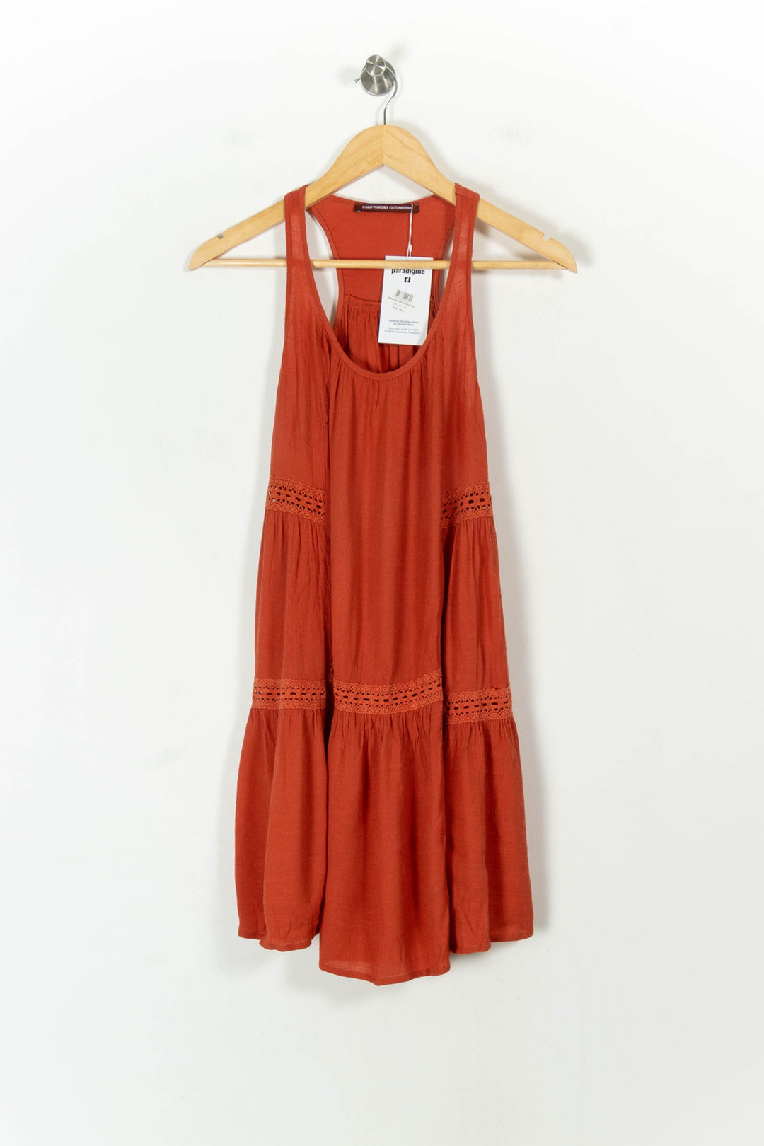 Robe Sans Manches Rouge - Taille XS/34 de la marque Comptoir des Cotonniers | PARAD62459 - Vendu par Paradigme - Image 2