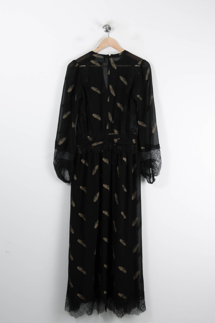Robe Longue Noire et Dorée - Taille S/36 de la marque The Kooples | PARAD62461 - Vendu par Paradigme - Image 4