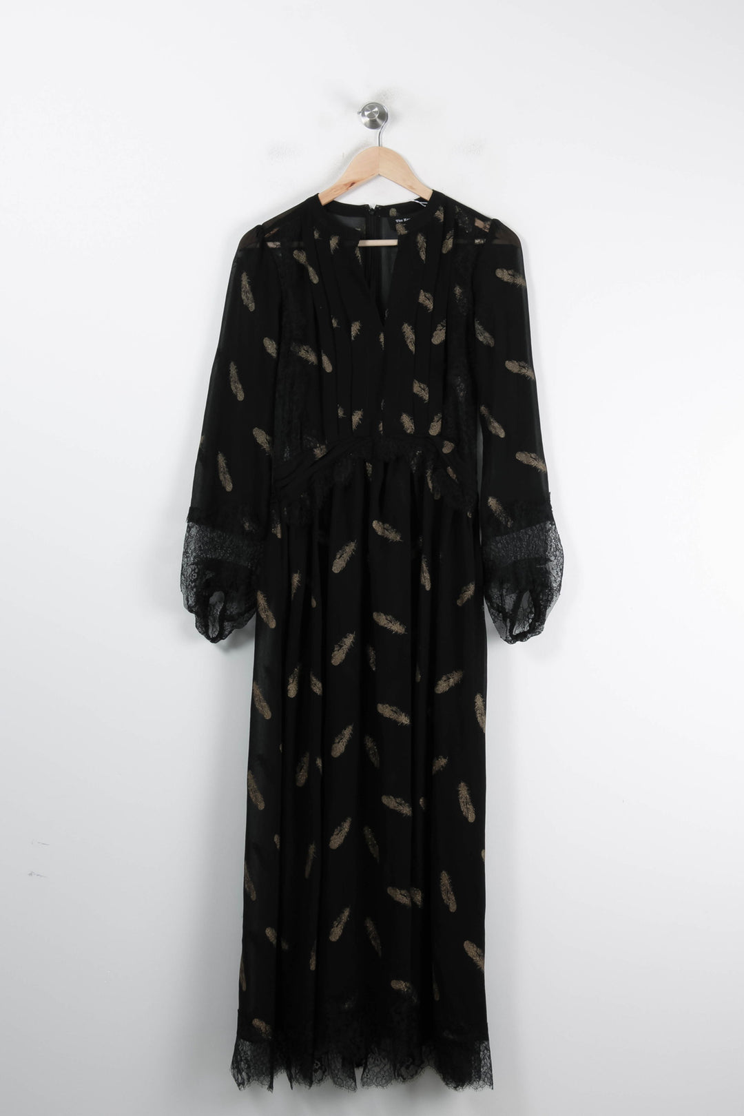 Robe Longue Noire et Dorée - Taille S/36 de la marque The Kooples | PARAD62461 - Vendu par Paradigme - Image 2