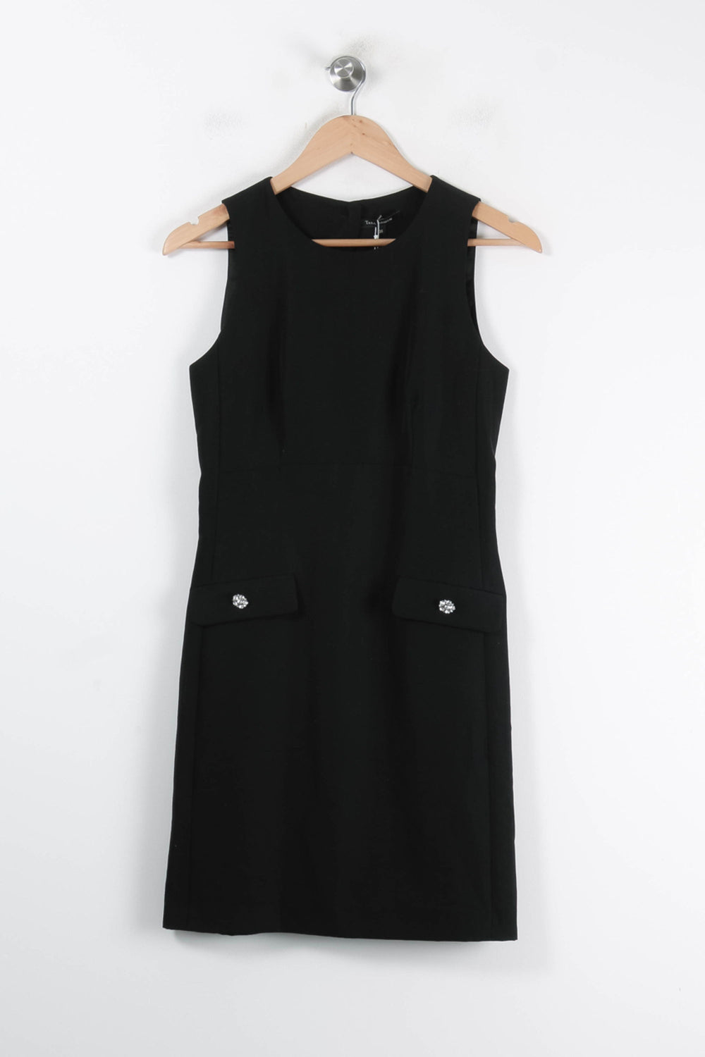 Robe Droite Noire - Taille S/36 de la marque Tara Jarmon | PARAD62470 - Vendu par Paradigme - Image 2