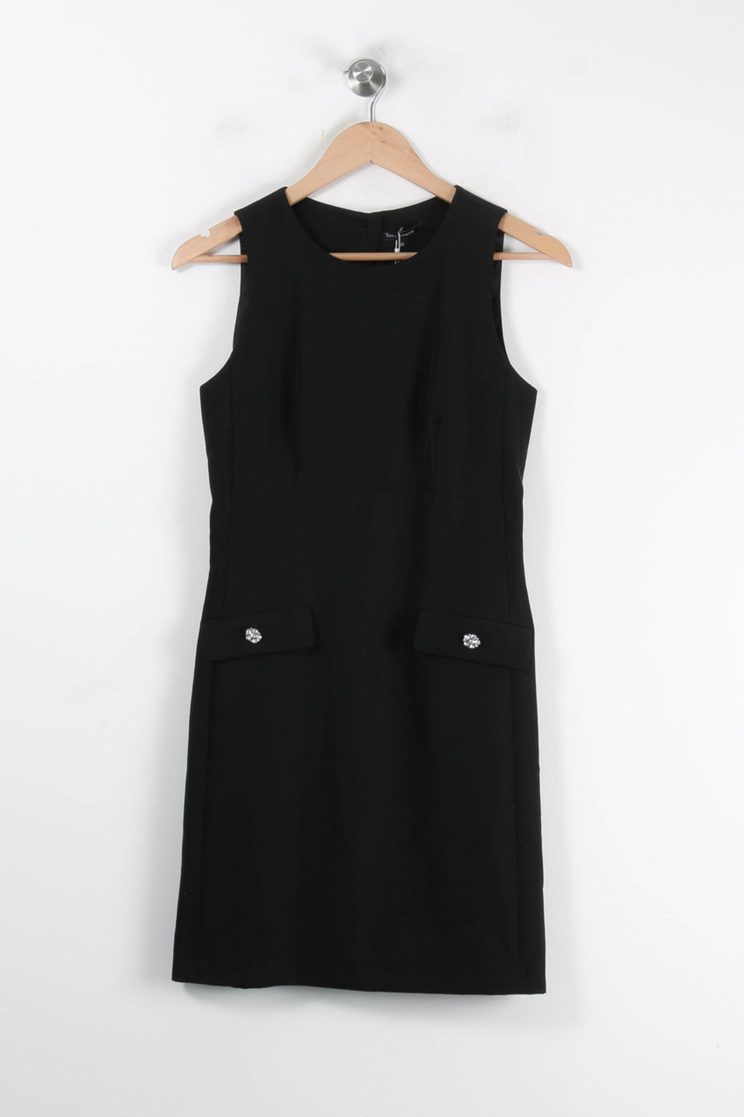 Robe Droite Noire - Taille S/36 de la marque Tara Jarmon | PARAD62470 - Vendu par Paradigme - Image 2