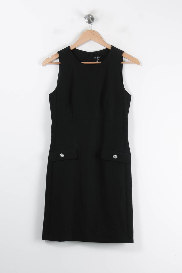 Robe Droite Noire - Taille S/36 de la marque Tara Jarmon | PARAD62470 - Vendu par Paradigme - Image 2