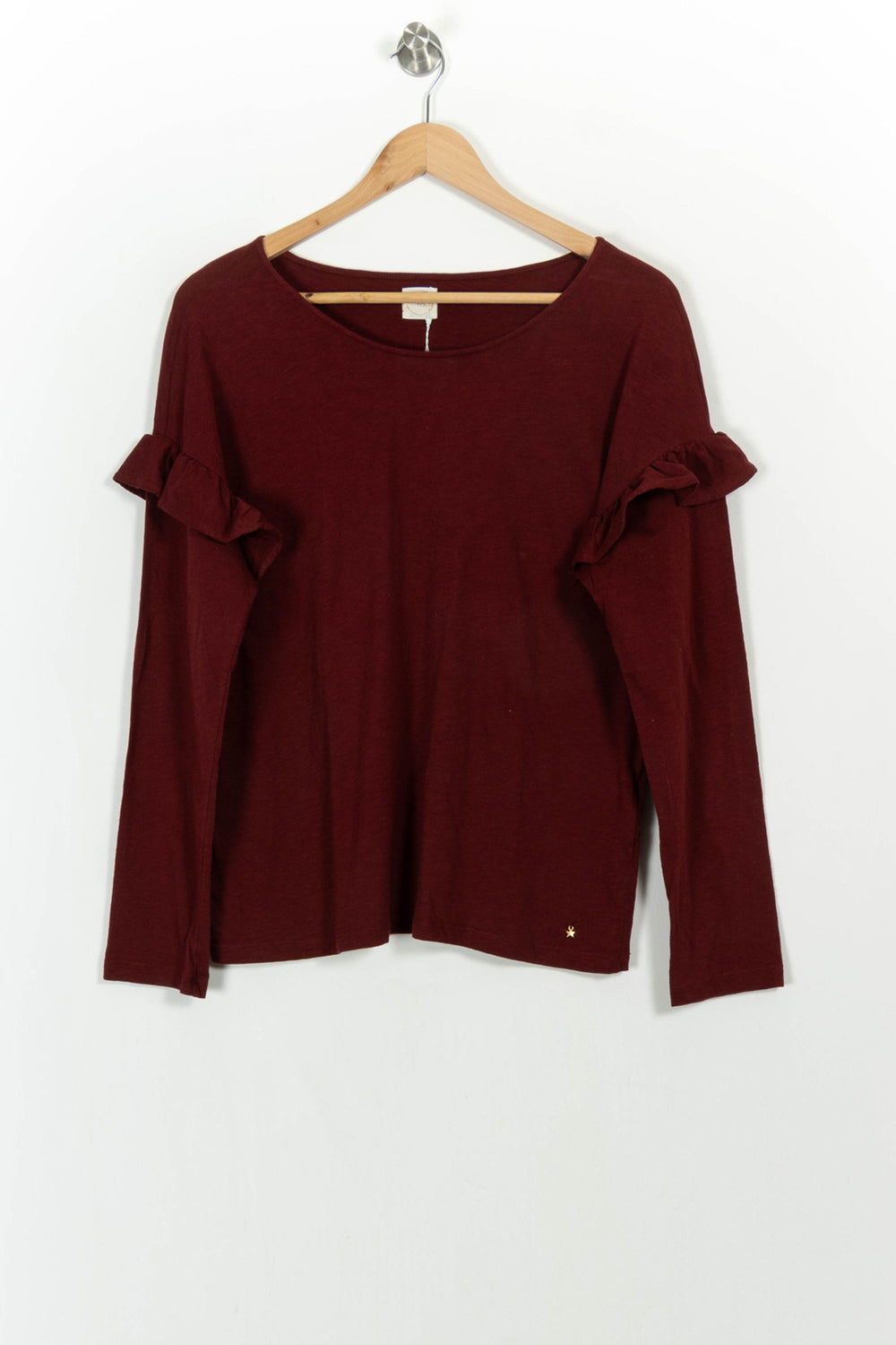 Tee-shirt Manches Longues Bordeaux - Taille S/36 de la marque Des petits hauts | PARAD62476 - Vendu par Paradigme - Image 2