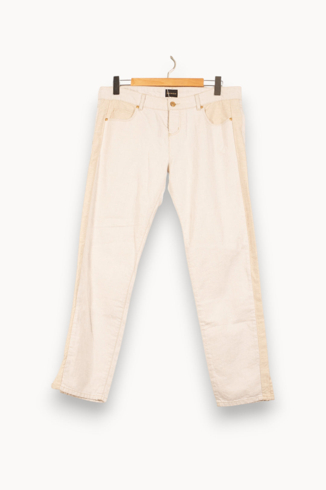 Jean Beige - Taille L/40 de la marque Bérénice | PARAD62484 - Vendu par Paradigme - Image 2