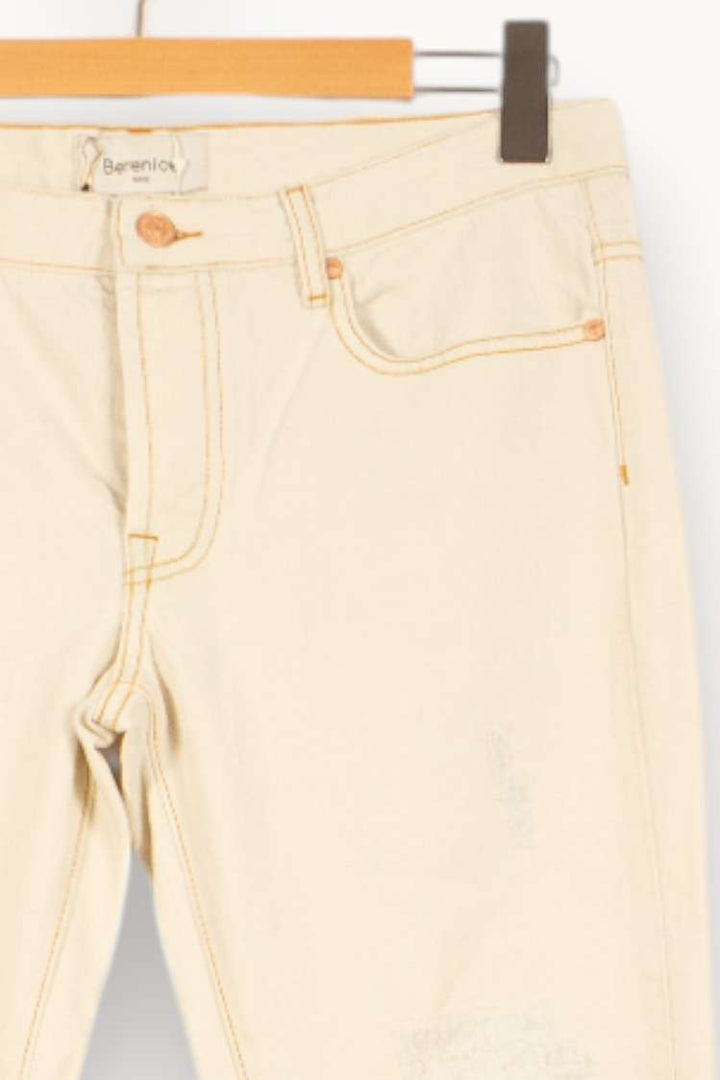 Jean Beige - Taille S/36 de la marque Bérénice | PARAD62485 - Vendu par Paradigme - Image 3