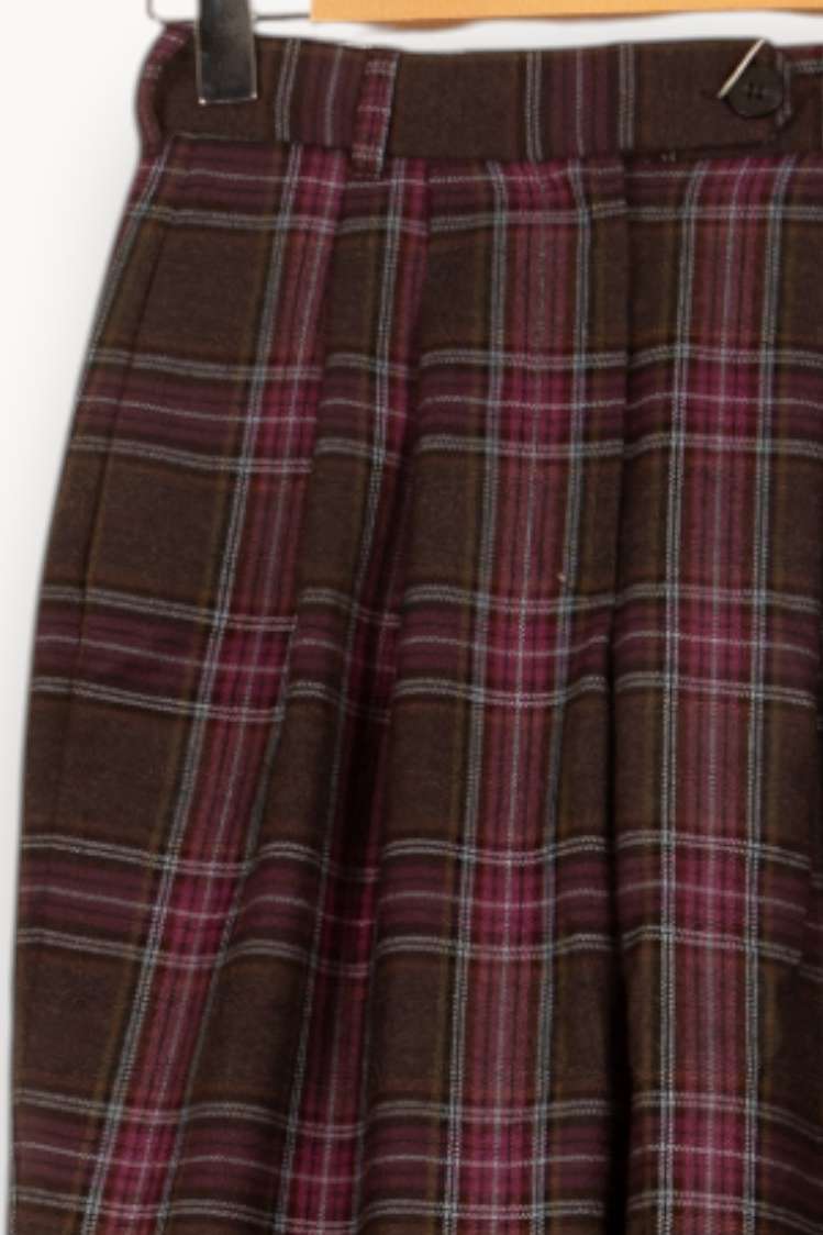 Pantalon Large Marron et Rouge - Taille S/36 de la marque Bérénice | PARAD62486 - Vendu par Paradigme - Image 3