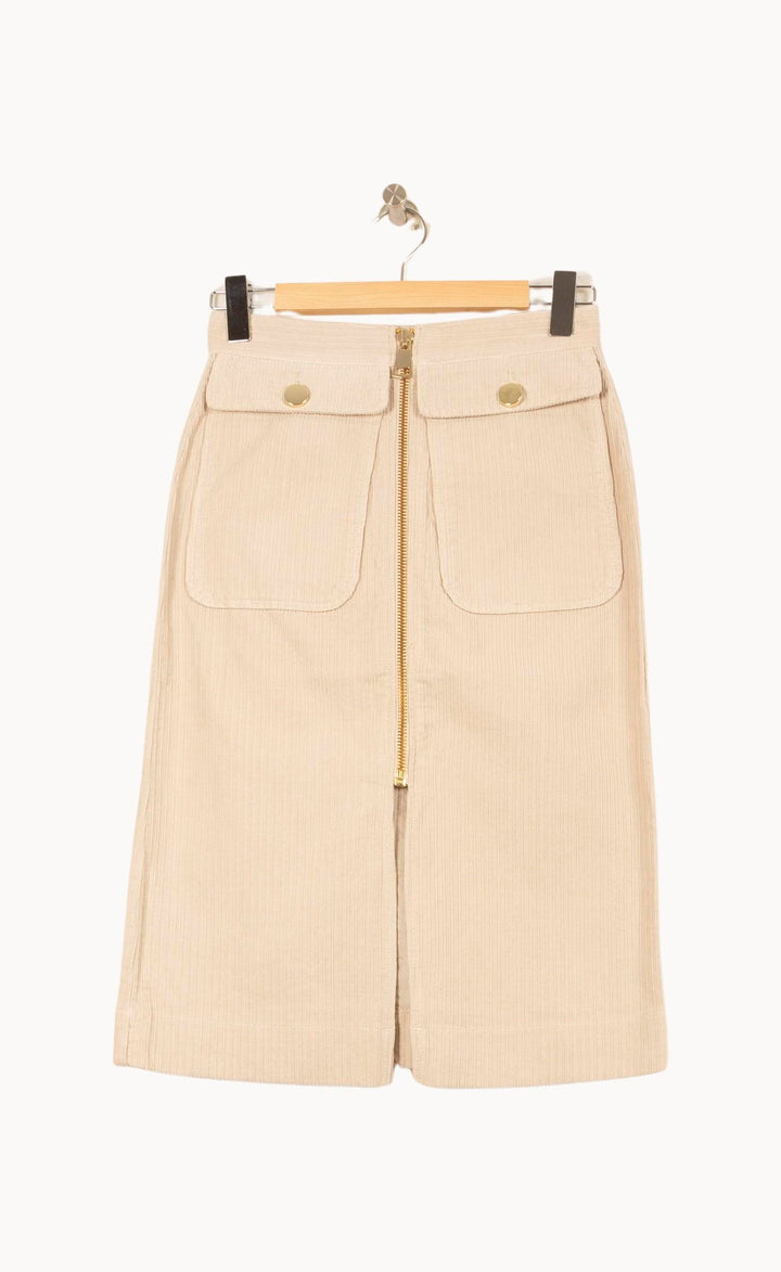 Jupe Midi Beige - Taille S/36 de la marque Bérénice | PARAD62499 - Vendu par Paradigme - Image 2
