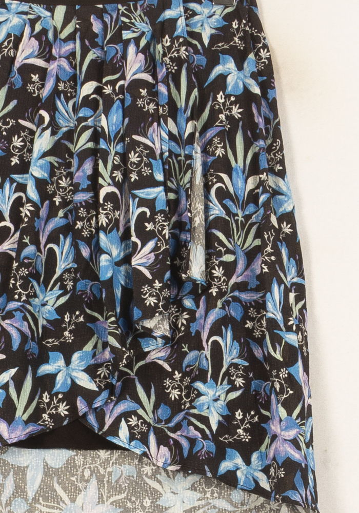 Jupe Midi Noire et Bleue - Taille S/36 de la marque Bérénice | PARAD62501 - Vendu par Paradigme - Image 3