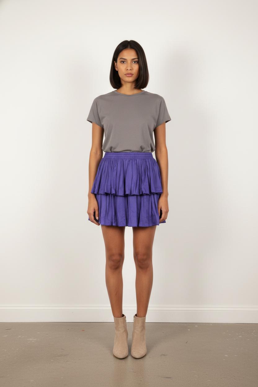 Jupe Midi Violette - Taille S/36