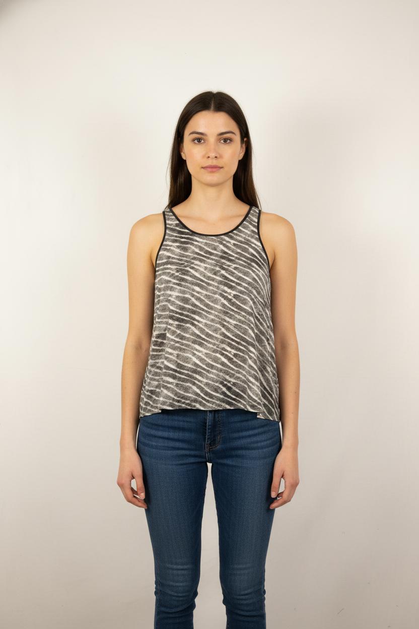 Débardeur Gris et Beige - Taille S/36
