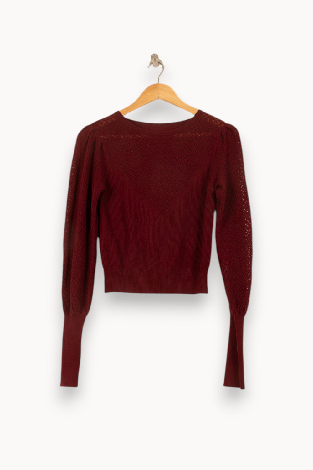 Pull Bordeaux - Taille S/36 de la marque Bérénice | PARAD62524 - Vendu par Paradigme - Image 2