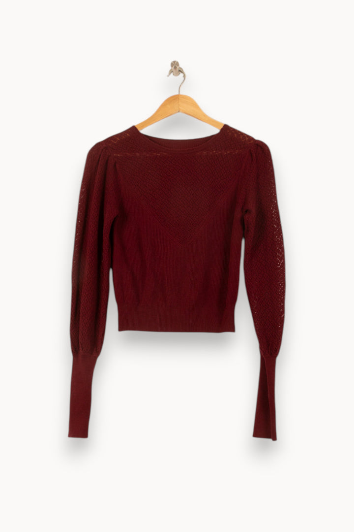 Pull Bordeaux - Taille S/36 de la marque Bérénice | PARAD62524 - Vendu par Paradigme - Image 2