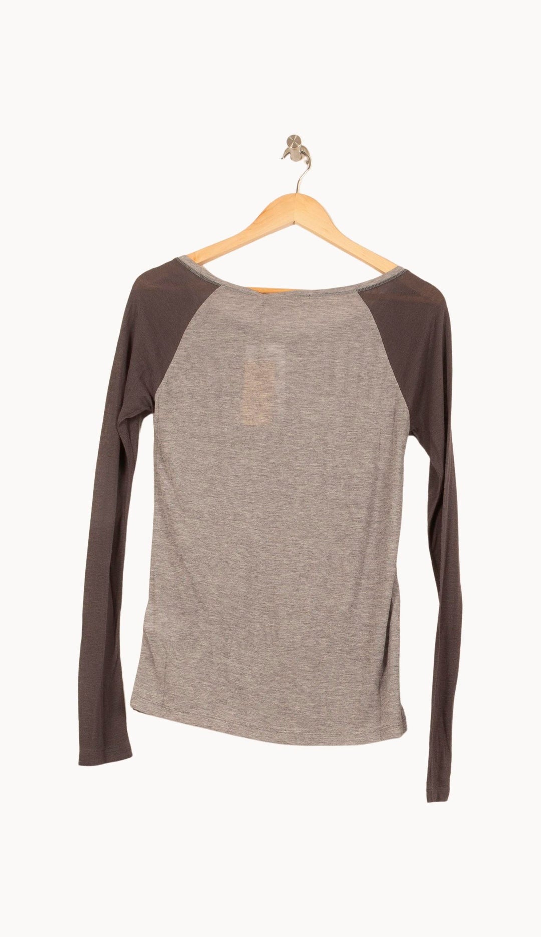 Tee-shirt manches raglan Gris et Marron - Taille S/36 de la marque Bérénice | PARAD62526 - Vendu par Paradigme - Image 4