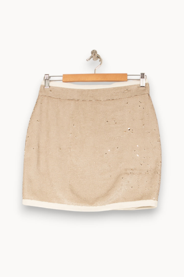 Jupe Courte Beige - Taille S/36 de la marque Bérénice | PARAD62536 - Vendu par Paradigme - Image 2