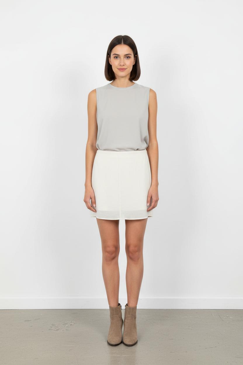 Jupe Courte Blanche - Taille S/36 de la marque Bérénice | PARAD62537 - Vendu par Paradigme - Image 1