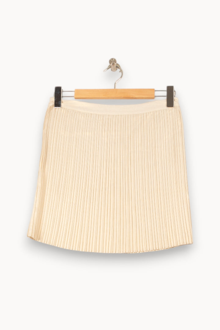 Jupe Plissée Beige - Taille S/36 de la marque Bérénice | PARAD62538 - Vendu par Paradigme - Image 4