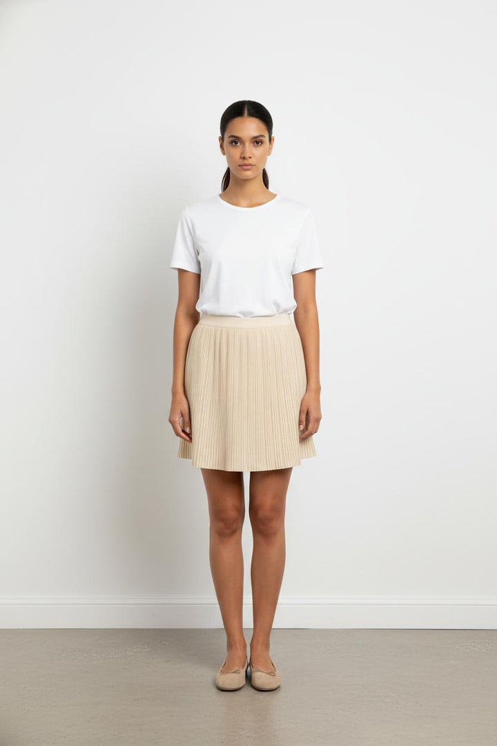 Jupe Plissée Beige - Taille S/36
