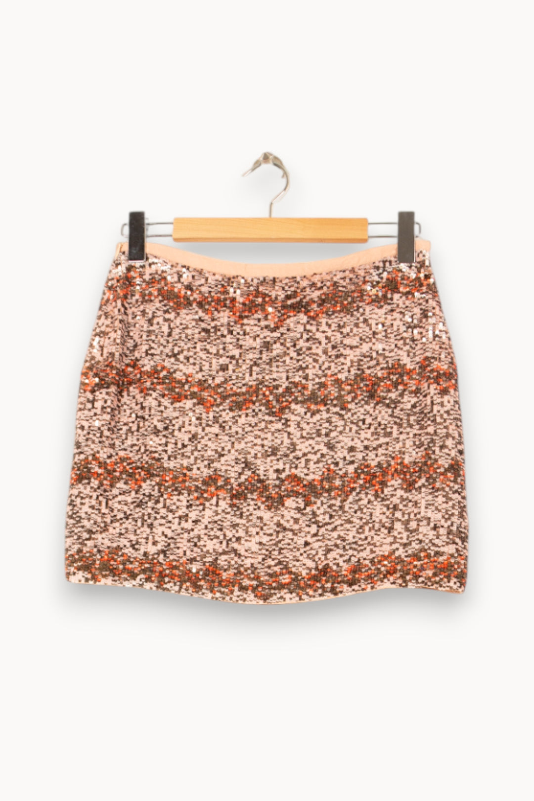 Jupe Courte Rose et Marron - Taille S/36 de la marque Bérénice | PARAD62543 - Vendu par Paradigme - Image 4