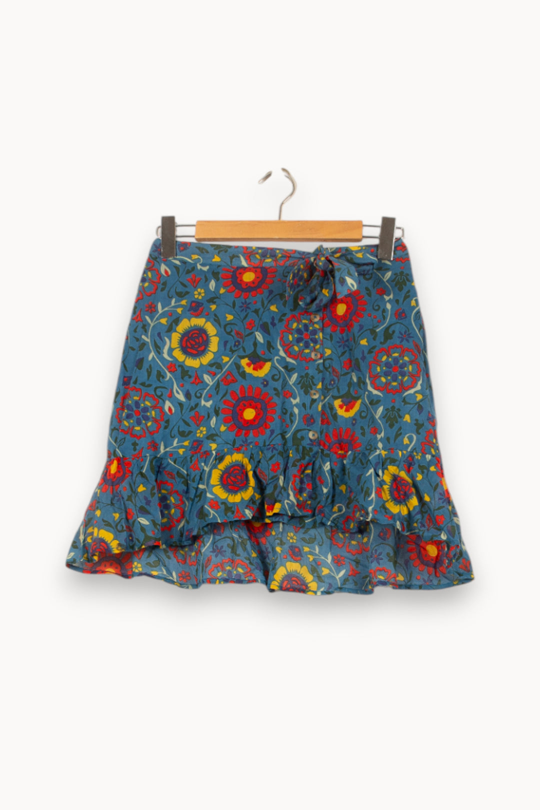 Jupe Courte Bleu et Rouge - Taille S/36 de la marque Bérénice | PARAD62546 - Vendu par Paradigme - Image 3