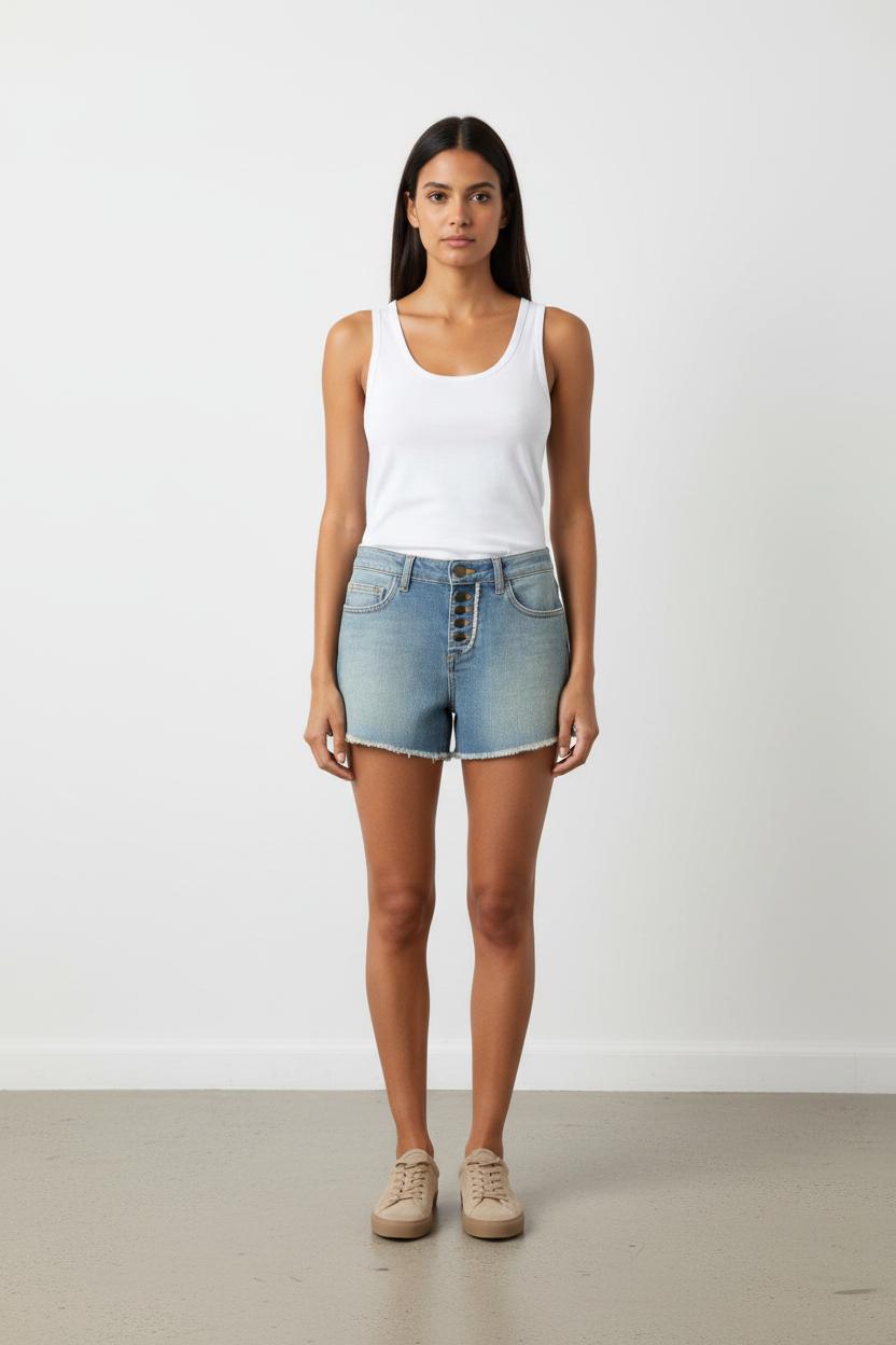 Short en Jean Bleu - Taille M/38