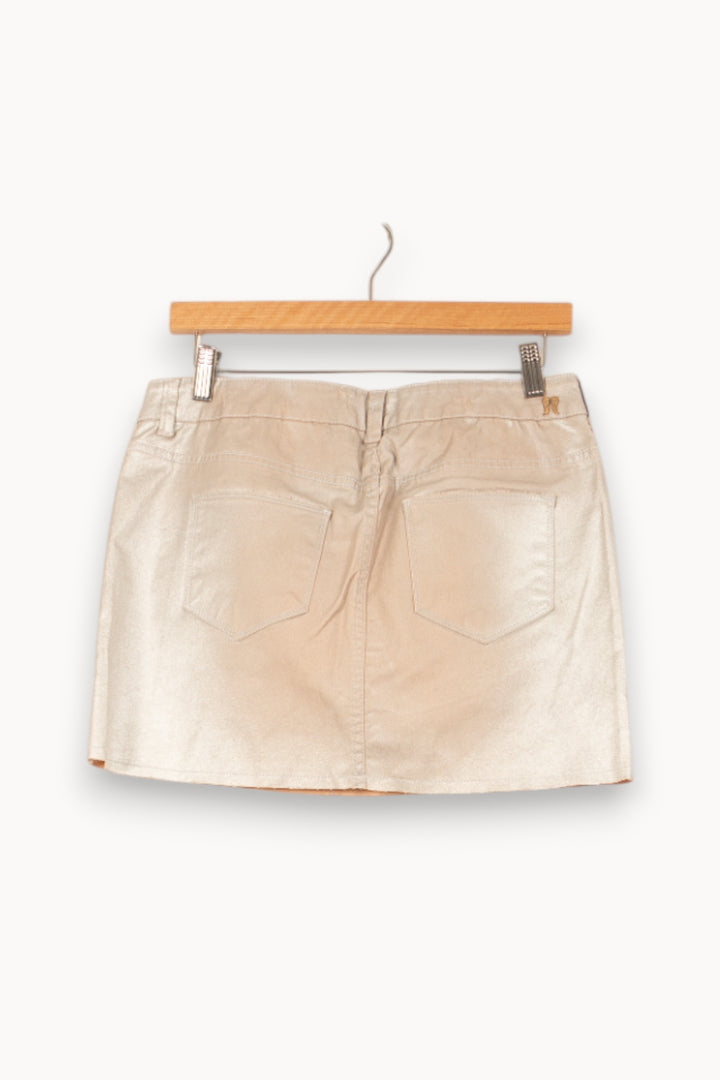 Jupe Courte Beige - Taille M/38 de la marque Bérénice | PARAD62554 - Vendu par Paradigme - Image 4