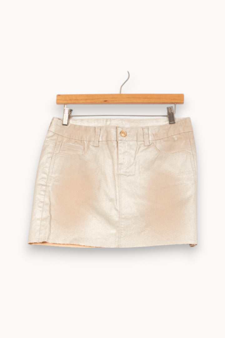 Jupe Courte Beige - Taille M/38 de la marque Bérénice | PARAD62554 - Vendu par Paradigme - Image 2