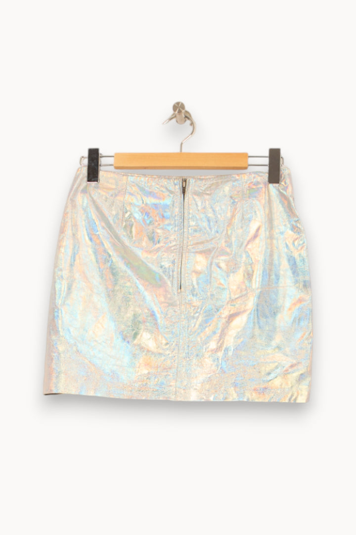 Jupe Courte Argentée - Taille S/36 de la marque Bérénice | PARAD62555 - Vendu par Paradigme - Image 4
