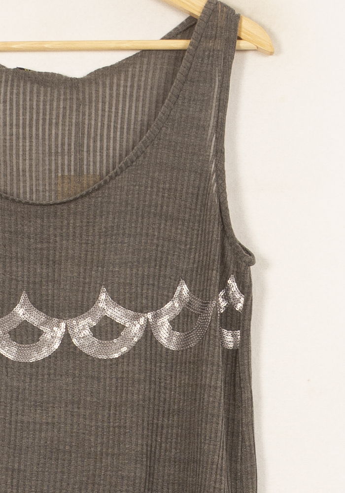 Débardeur Gris - Taille S/36 de la marque Bérénice | PARAD62559 - Vendu par Paradigme - Image 3